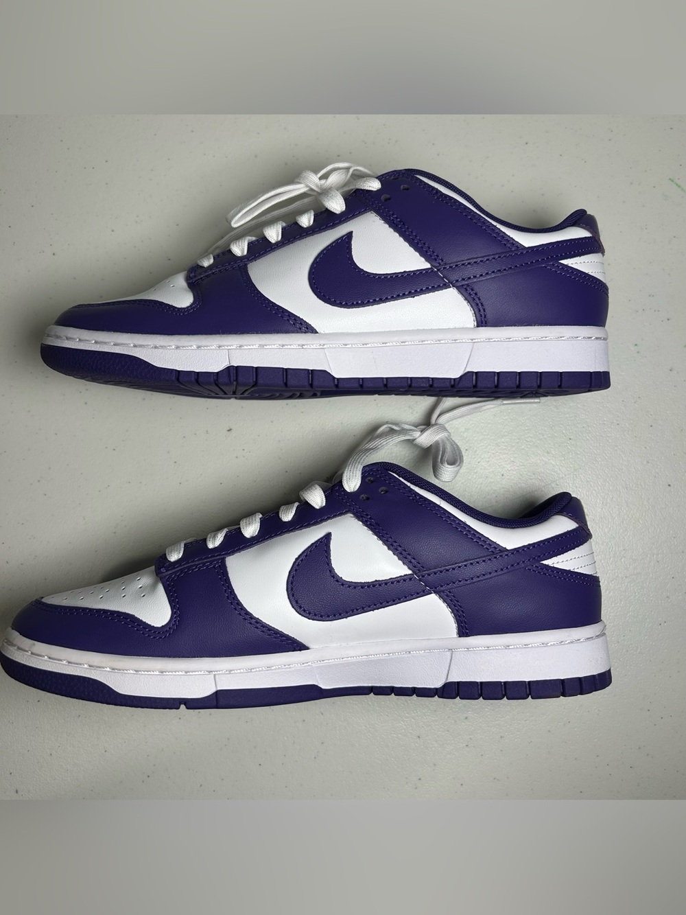 Nike Dunk Low Championship Court Purple & White Men’s Sneakers Size 9 New